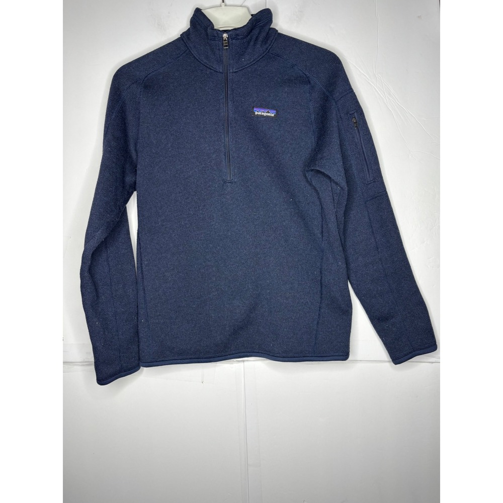 Patagonia Better Sweater 1/4 Zip Pullover Mens Medium New Navy Blue 25618FA19